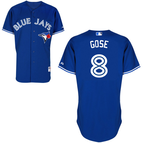 Anthony Gose #8 Youth Baseball Jersey-Toronto Blue Jays Authentic Alternate Blue MLB Jersey